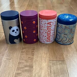 DAVIDsTEA Colorful Tea Canisters Set